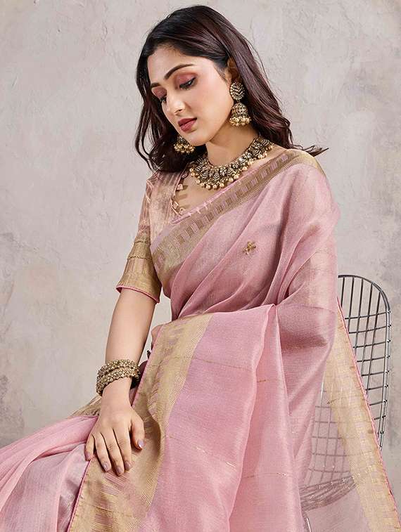 women self design bordered saree with blouse - 22148179 -  Standard Image - 4