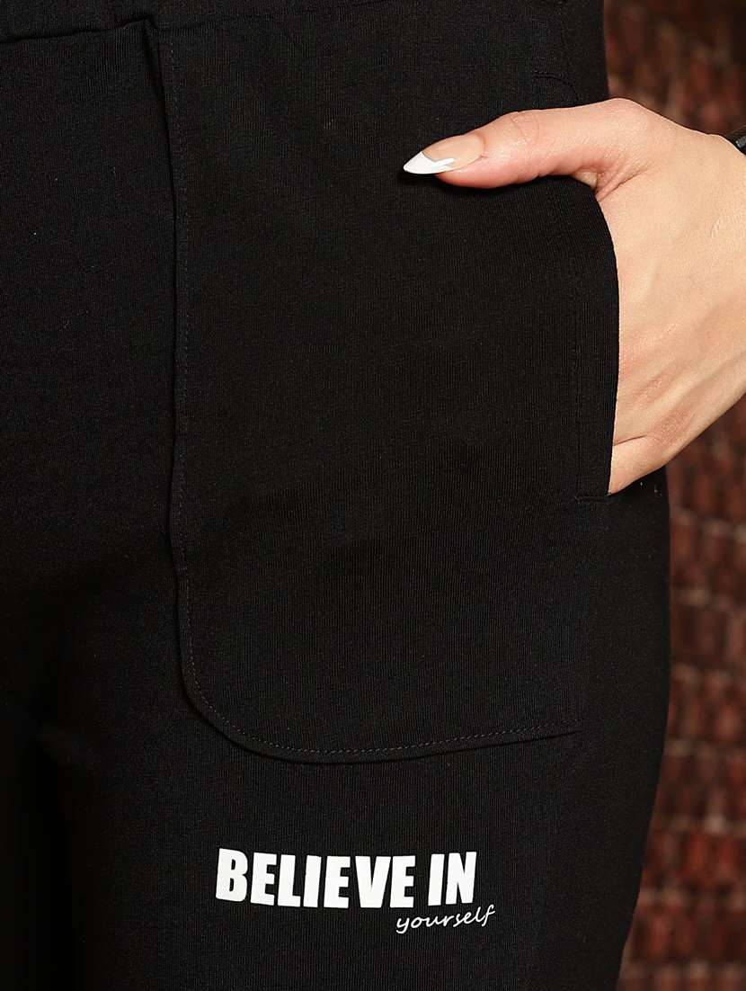 women solid mid rise regular track pant - 22148189 -  Standard Image - 6