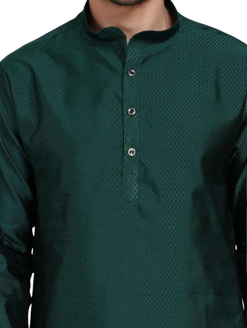 men self design mandarin neck kurta with trousers ethnic wear set - 22148201 -  Standard Image - 6