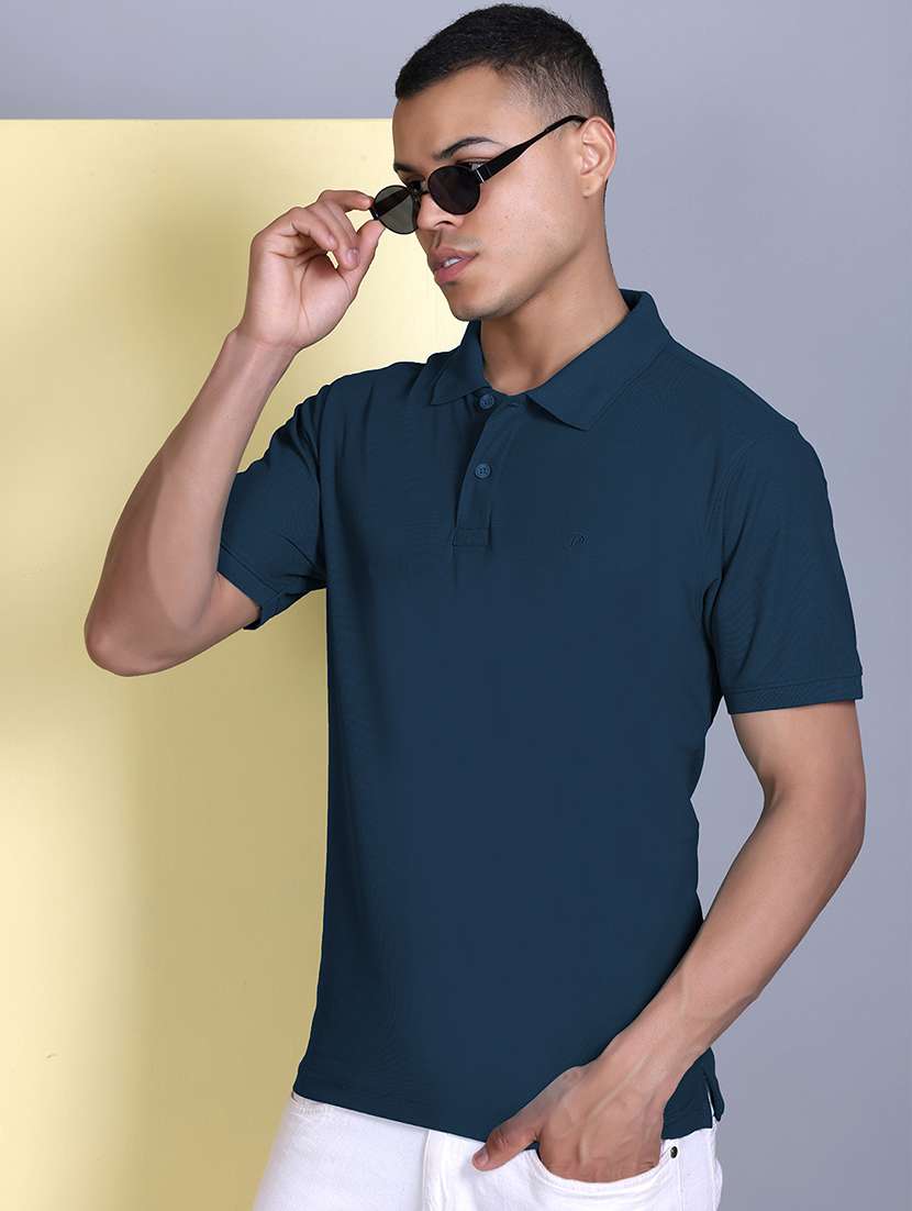navy blue polyester plain tshirt - 22148209 -  Standard Image - 1