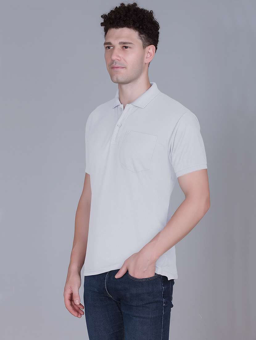 grey polyester plain tshirt - 22148216 -  Standard Image - 1