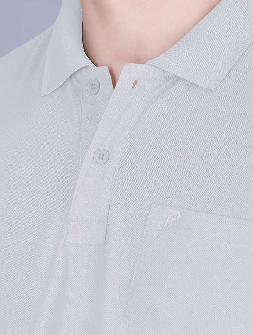 grey polyester plain tshirt - 22148216 -  Standard Image - 4