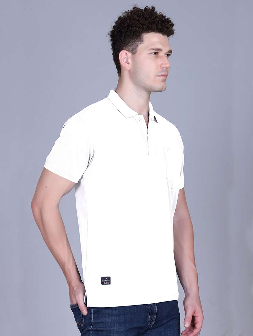 white polyester plain tshirt - 22148223 -  Standard Image - 1