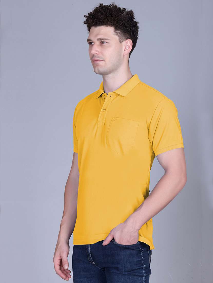 yellow polyester plain tshirt - 22148224 -  Standard Image - 1
