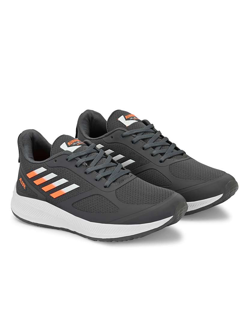 men grey lace up sport shoe - 22148225 -  Standard Image - 1