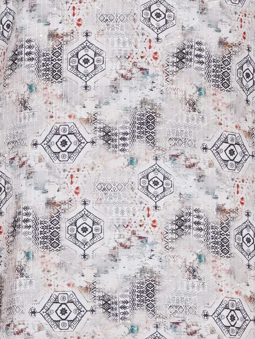 men printed long sleeve kurta with trousers ethnic wear set - 22148235 -  Standard Image - 6