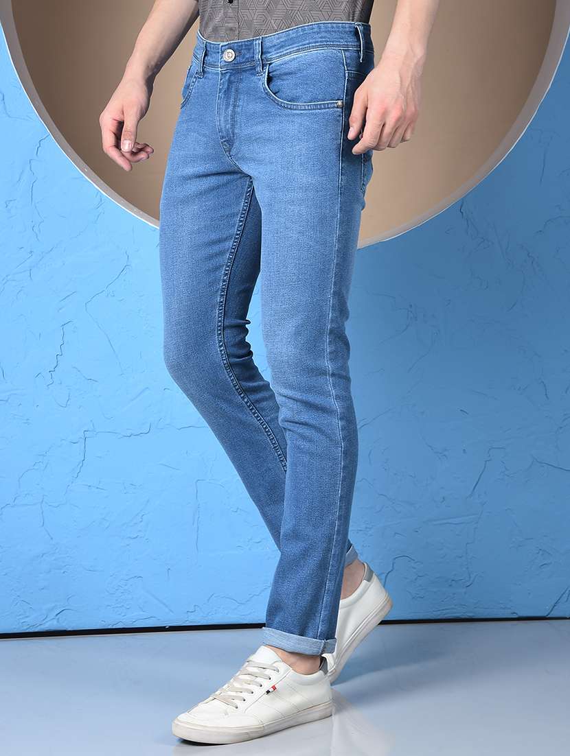 men washed low rise slim fit jeans - 22148238 -  Standard Image - 1