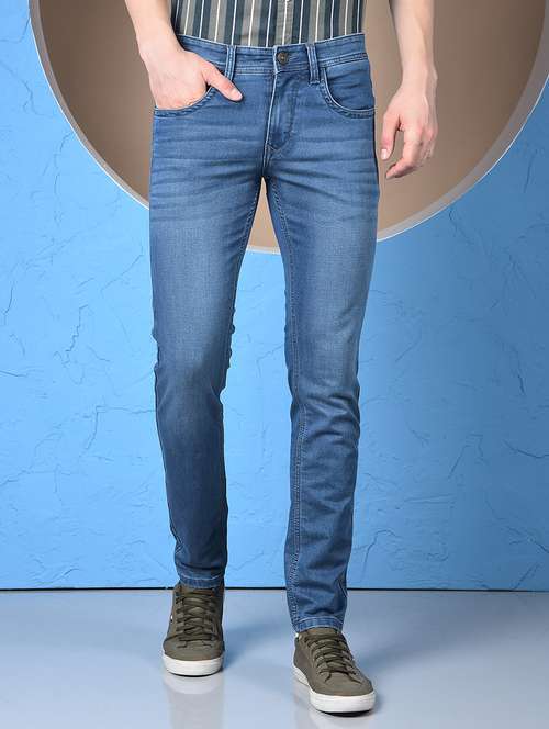 men washed low rise slim fit jeans - 22148239 -  Standard Image - 0