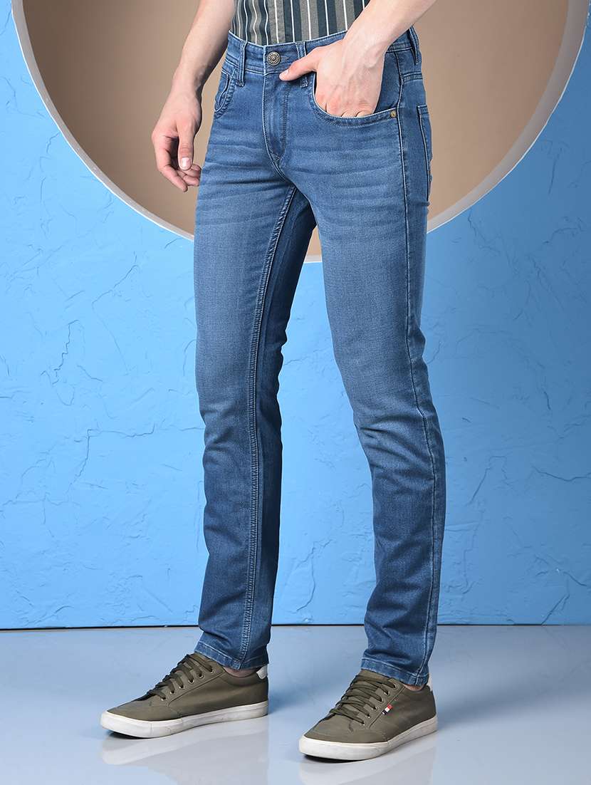 men washed low rise slim fit jeans - 22148239 -  Standard Image - 1