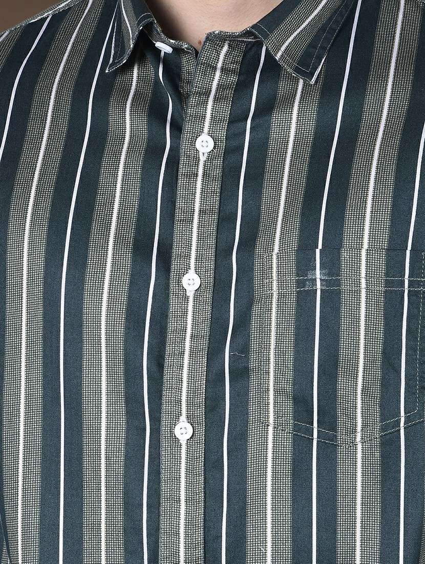 men striped long sleeve regualr fit casual shirt - 22148252 -  Standard Image - 6