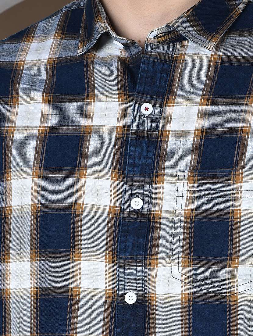 men checkered long sleeve regualr fit casual shirt - 22148256 -  Standard Image - 6