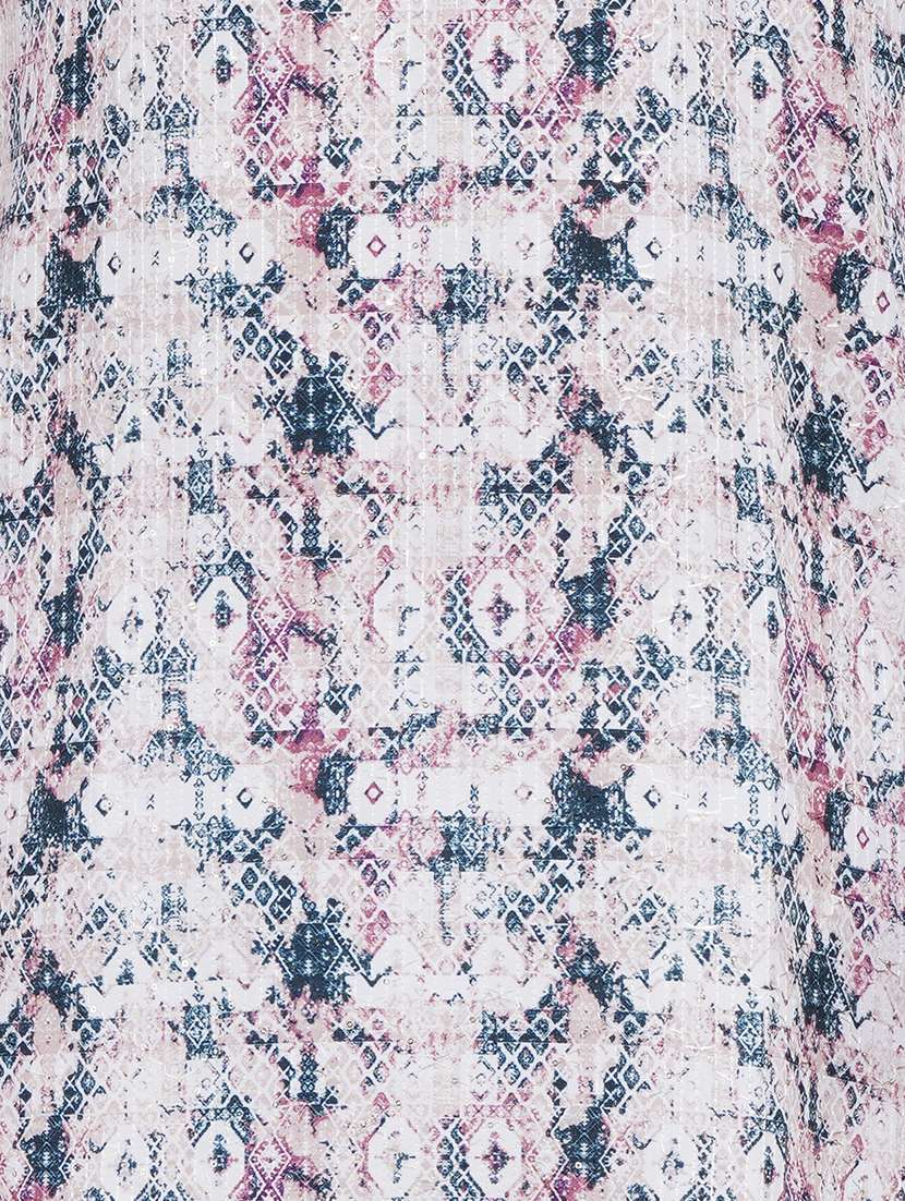 men printed long sleeve kurta with trousers ethnic wear set - 22148276 -  Standard Image - 6