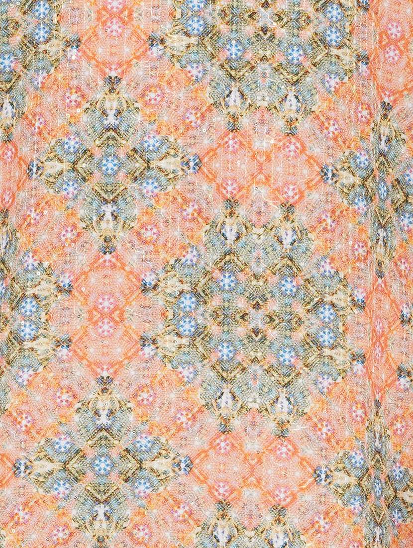 men printed mandarin neck kurta with trousers ethnic wear set - 22148279 -  Standard Image - 6