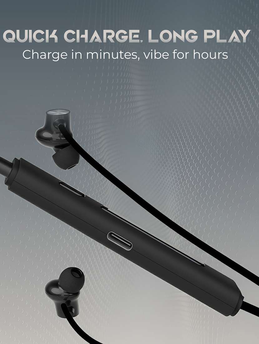 snapup musique bassx bluetooth wireless neckband (midnight black) - 22153662 -  Standard Image - 4