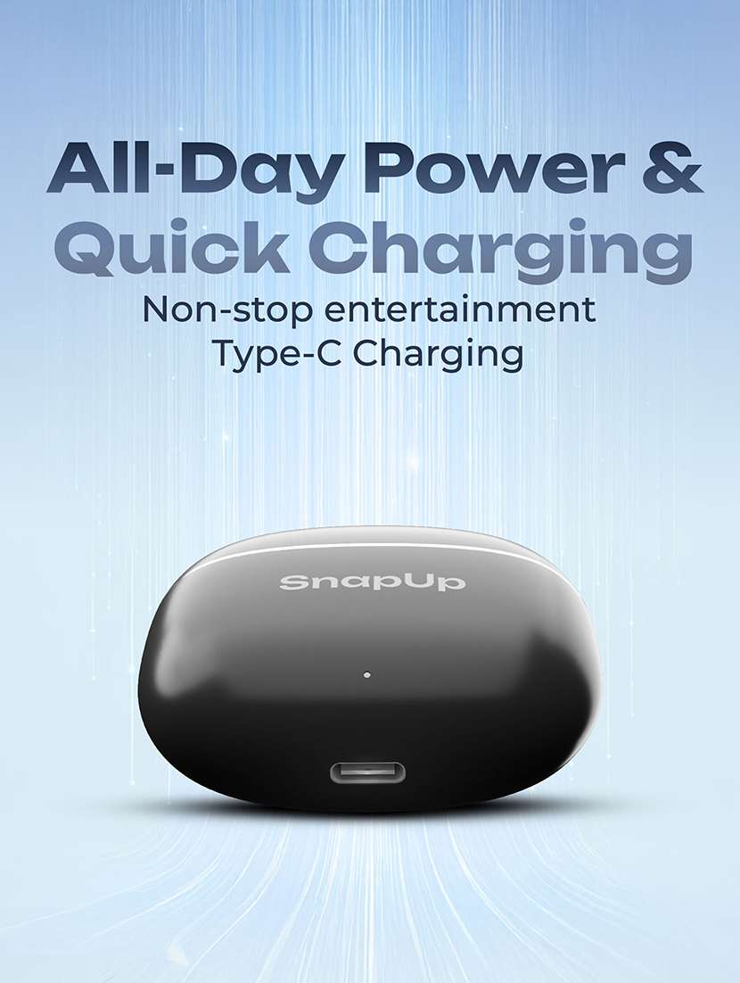 snapup snapods s512 ion true wireless in-ear earbuds (midnight black) - 22153664 -  Standard Image - 6