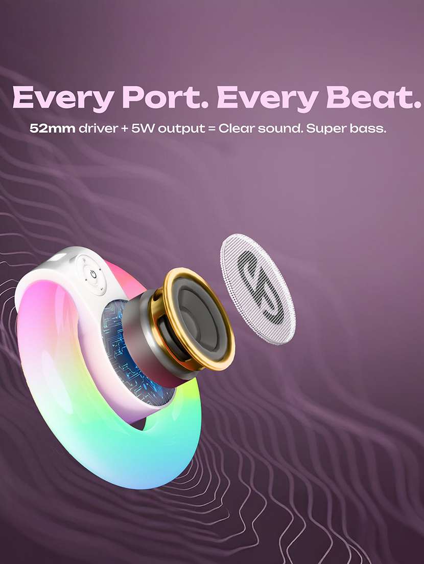 snapup groove halo portable bluetooth speaker (ivory) - 22153776 -  Standard Image - 9