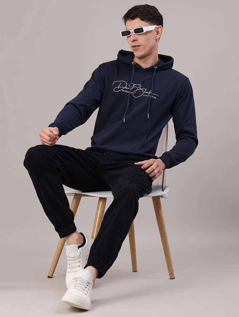 men printed long sleeve hooded sweatshirt - 22154354 -  Standard Image - 4