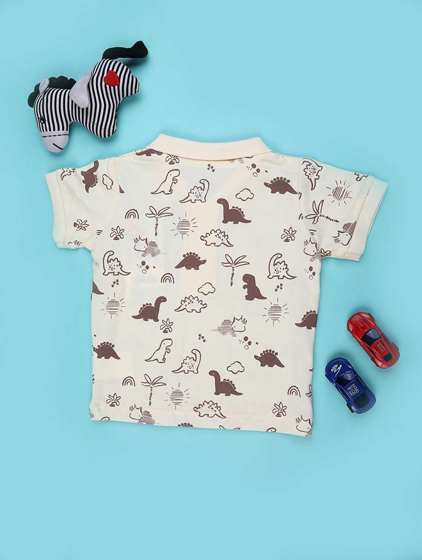 boys printed short sleeve polo t-shirt - 22154400 -  Standard Image - 1