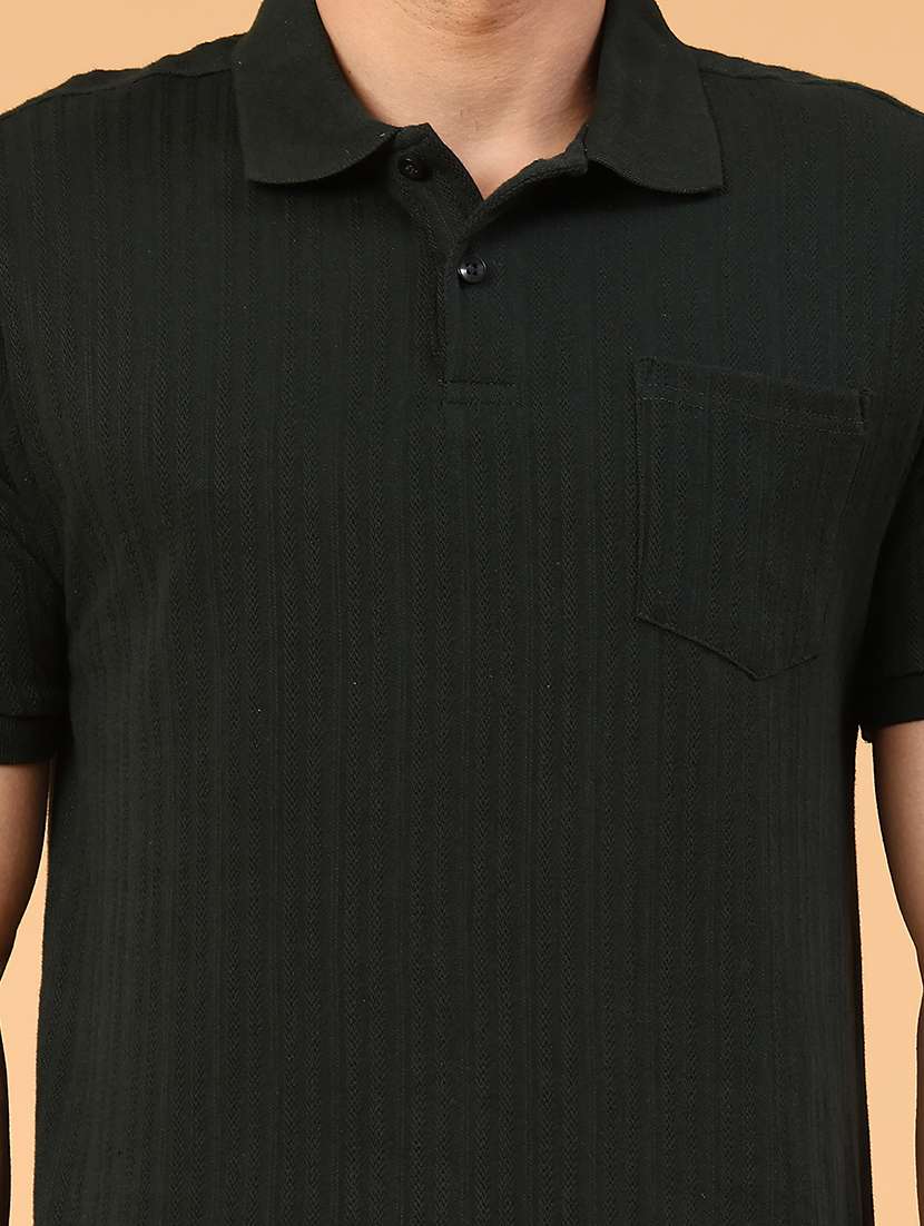 men black cotton blend plain t-shirt - 22154692 -  Standard Image - 1