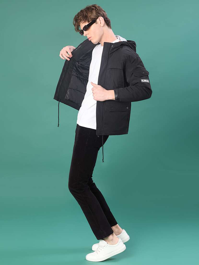 men solid long sleeve lightweight bomber jacket - 22154869 -  Standard Image - 4