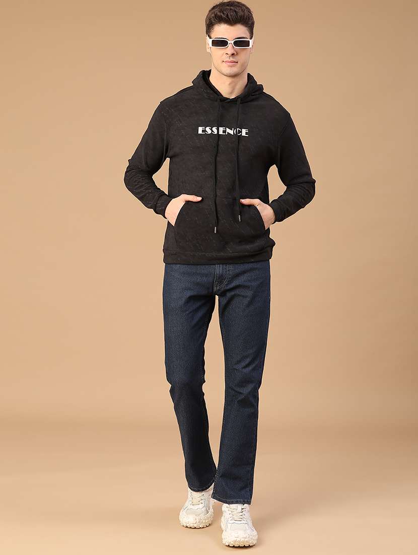 men printed long sleeve hooded sweatshirt - 22155250 -  Standard Image - 4