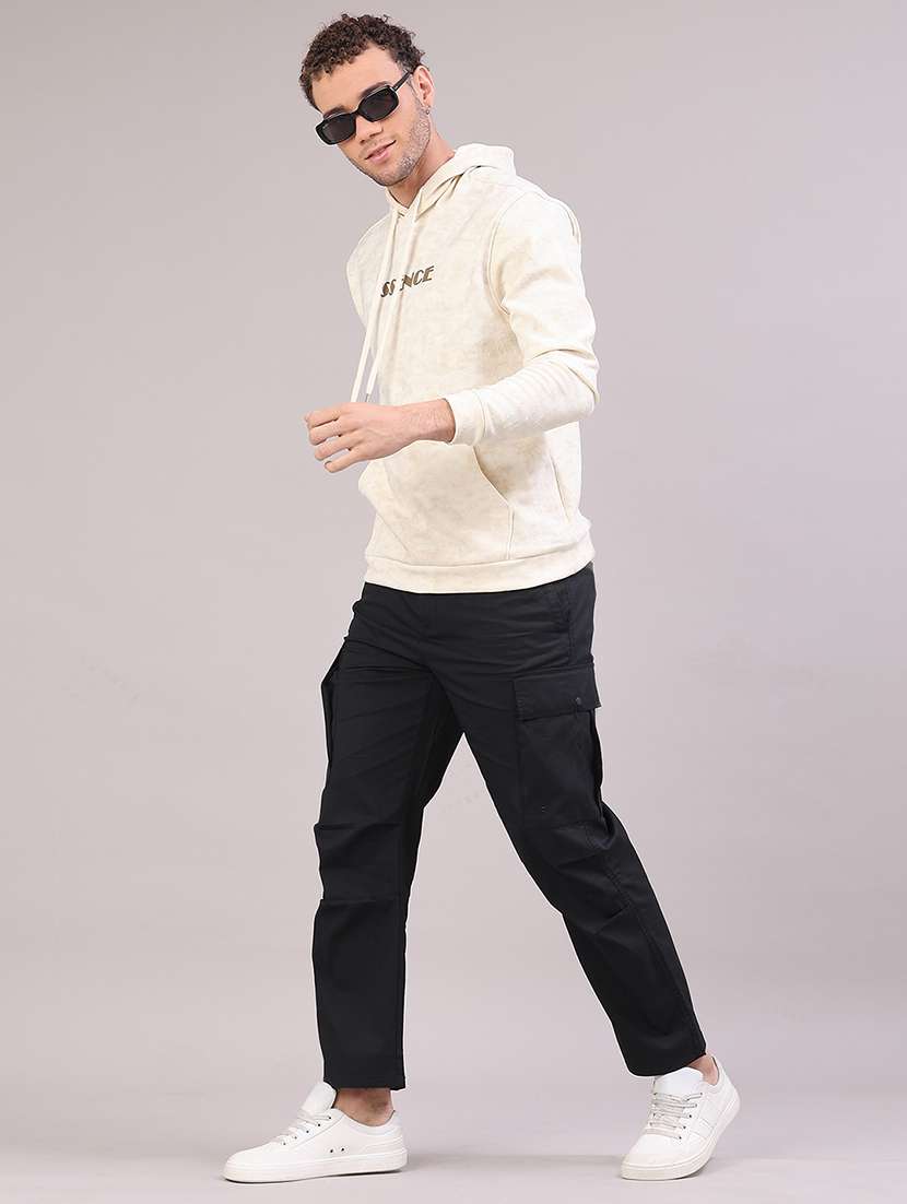 men printed long sleeve hooded sweatshirt - 22155253 -  Standard Image - 4