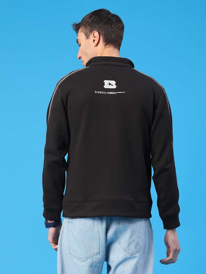 men solid long sleeve sweatshirt - 22155256 -  Standard Image - 4