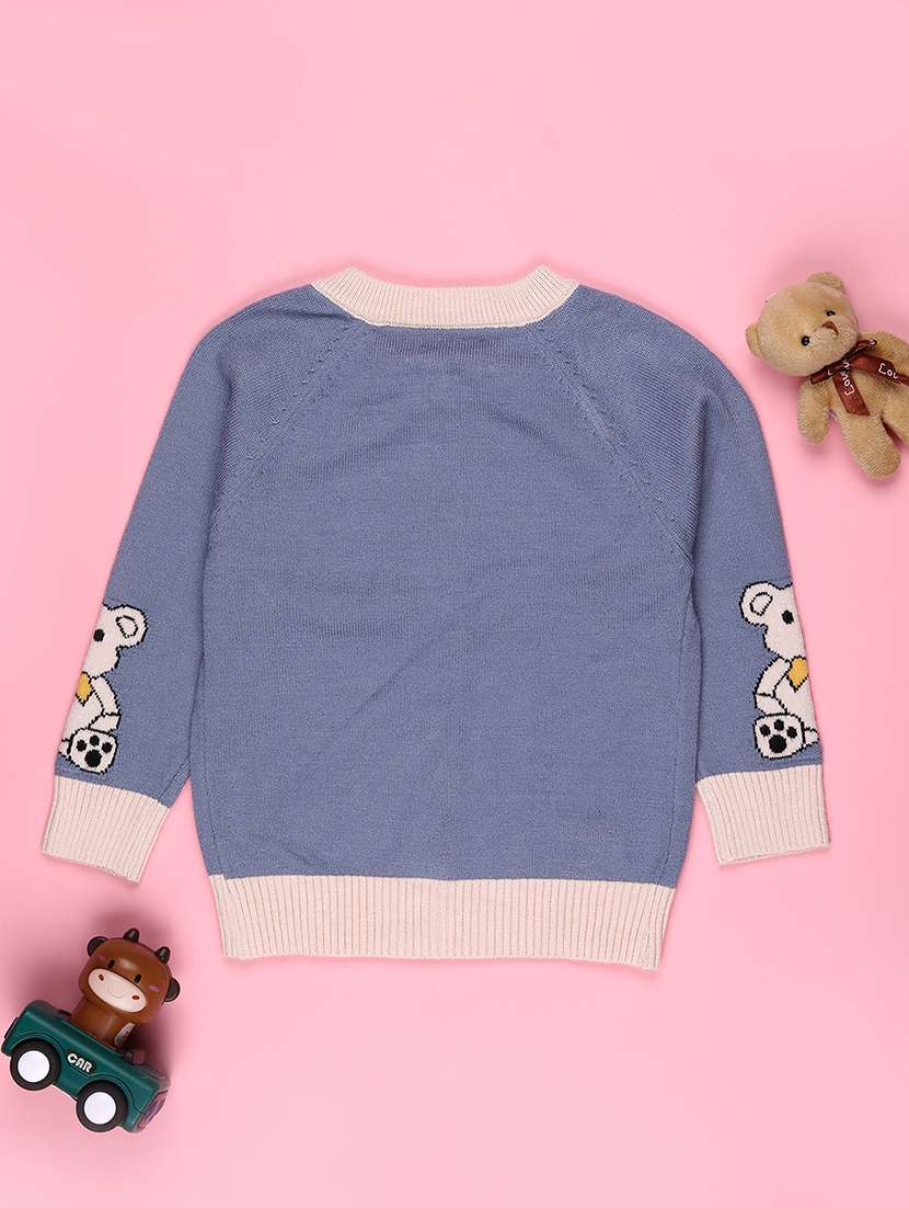 boys color block long sleeve sweater - 22155260 -  Standard Image - 1