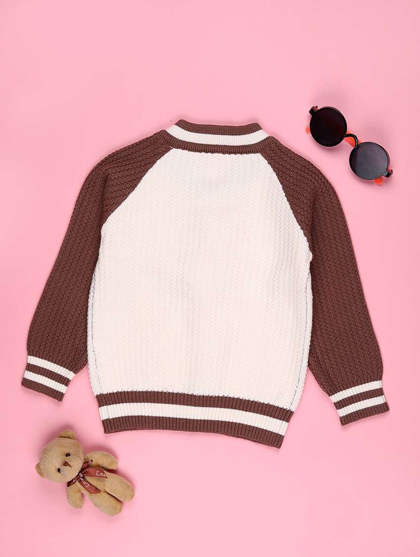 boys color block long sleeve sweater - 22155277 -  Standard Image - 1