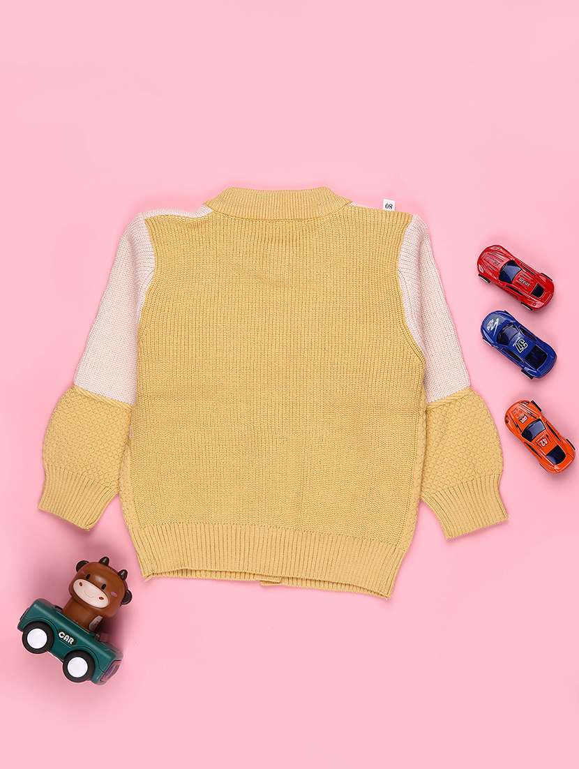 boys color block long sleeve sweater - 22155278 -  Standard Image - 1