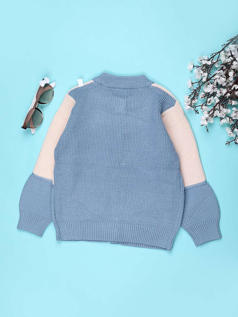 boys color block long sleeve sweater - 22155280 -  Standard Image - 1