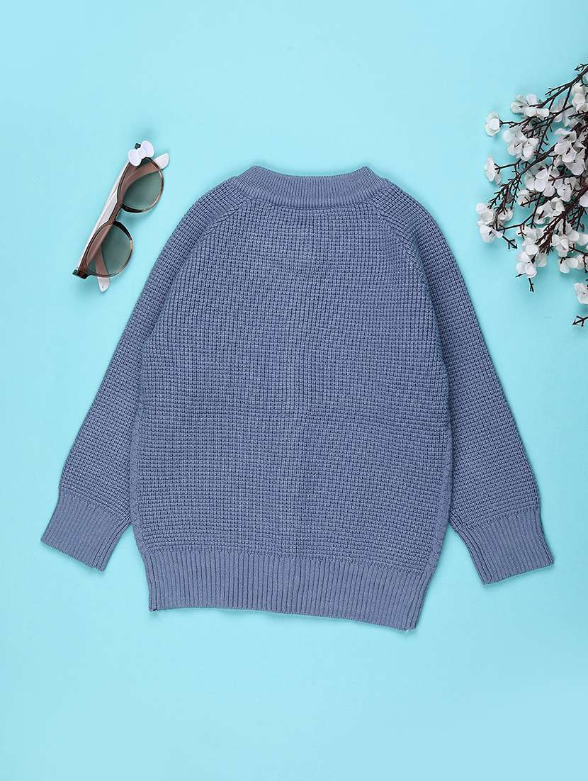 boys color block long sleeve sweater - 22155329 -  Standard Image - 1