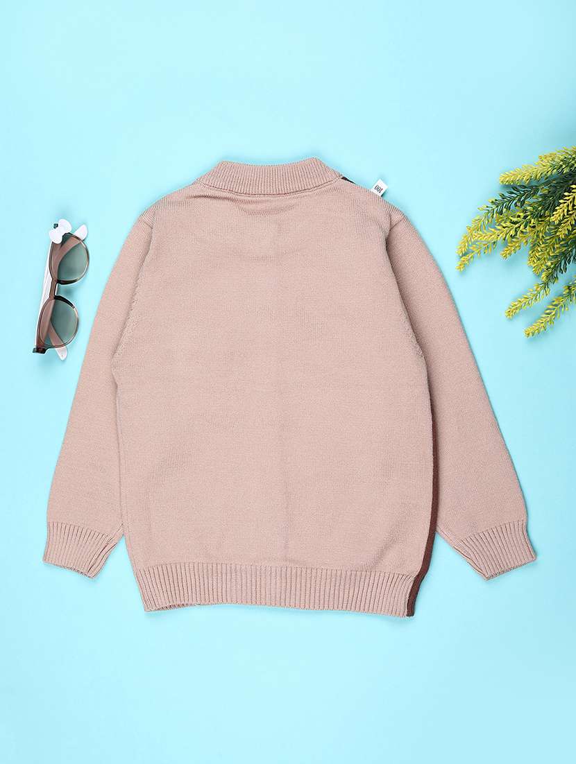 boys self design long sleeve sweater - 22155354 -  Standard Image - 1