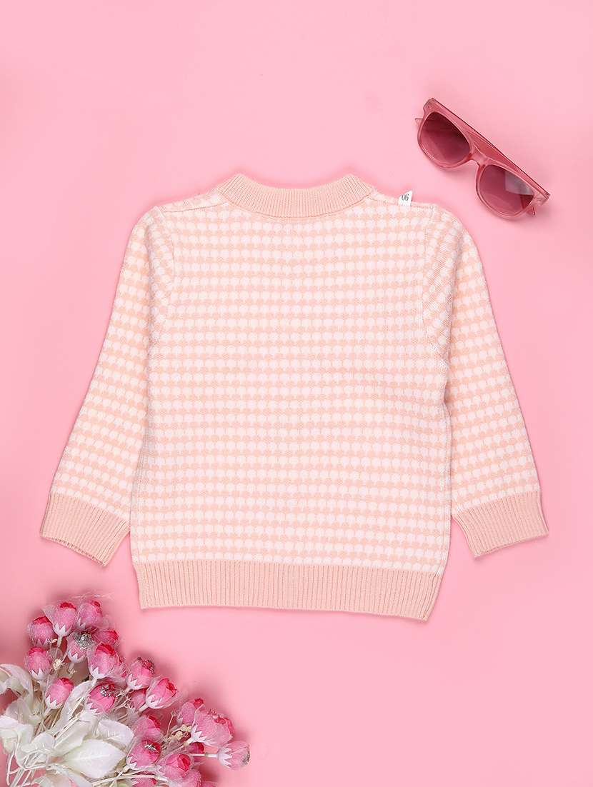 girls self designed long sleeve cardigan - 22155402 -  Standard Image - 1