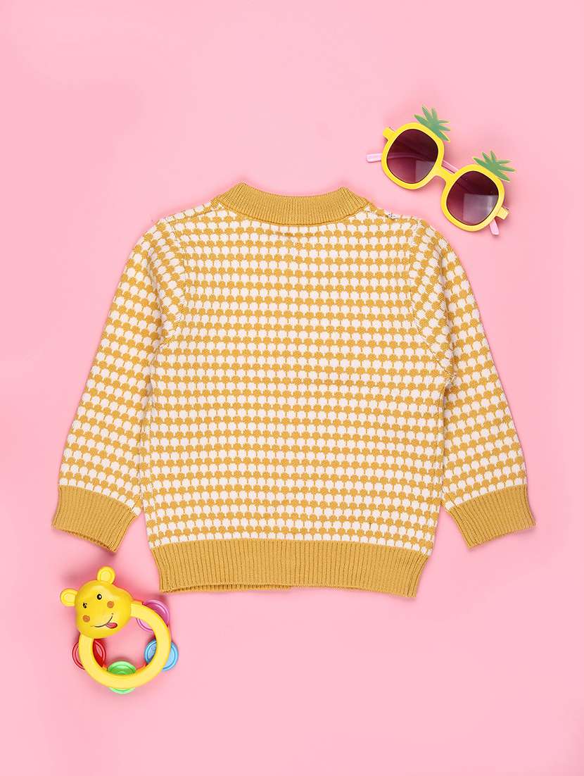 girls self designed long sleeve cardigan - 22155404 -  Standard Image - 1