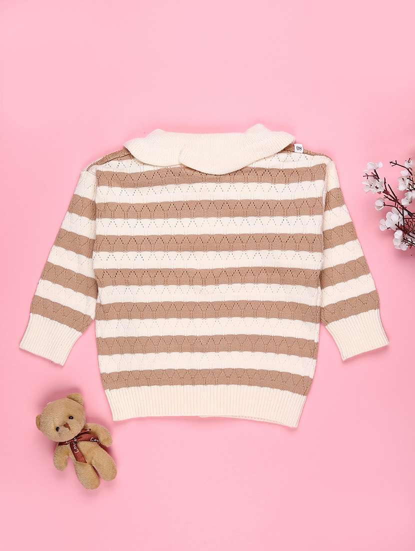 girls self designed long sleeve cardigan - 22155412 -  Standard Image - 1