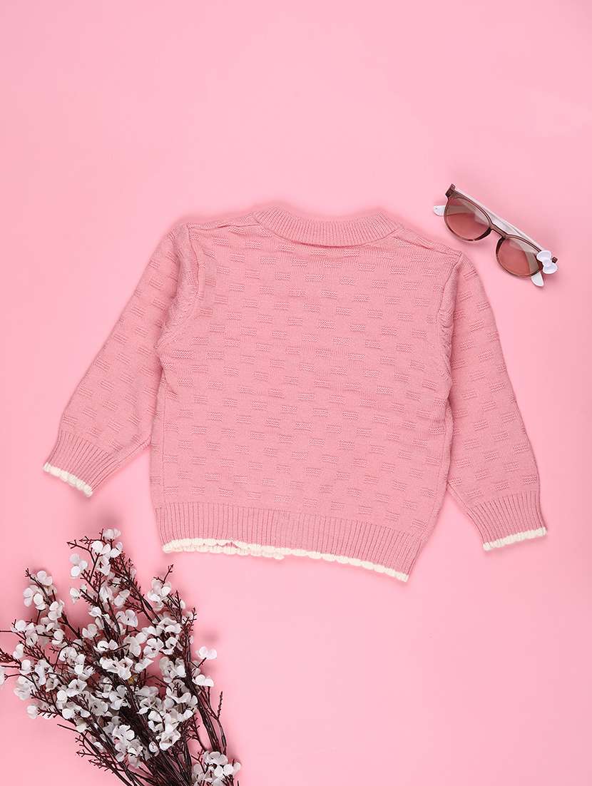 girls self designed long sleeve cardigan - 22155416 -  Standard Image - 1