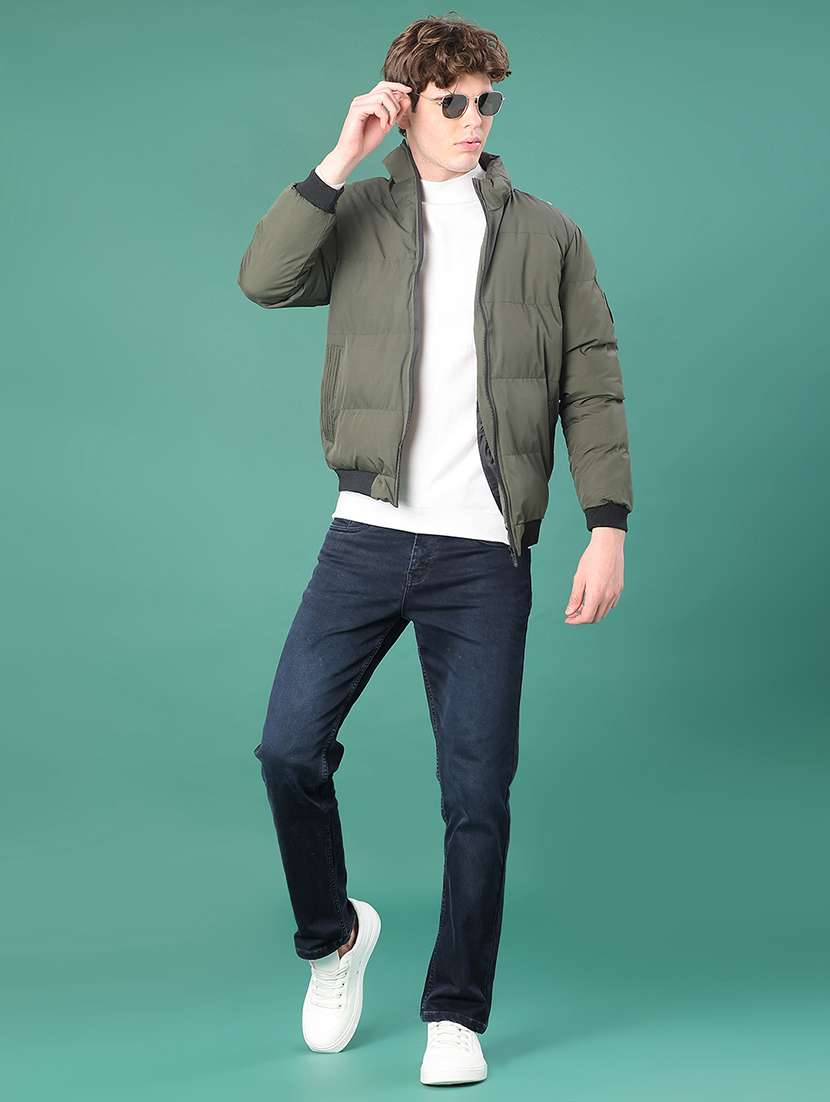 men solid long sleeve puffer jacket - 22155480 -  Standard Image - 4