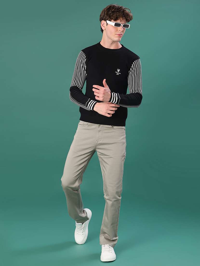 men striped long sleeve regular fit pullover - 22155557 -  Standard Image - 4