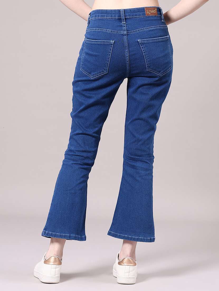 women blue cotton cargo - 22155641 -  Standard Image - 4