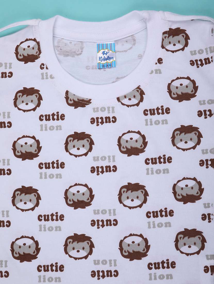 Boys Printed T-shirt And Dungree Set - 22155738 -  Standard Image - 4
