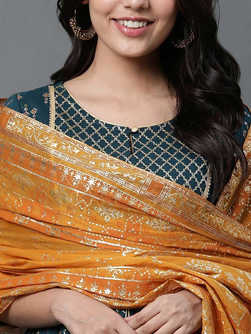 blue kurta palazzo  set - 22156077 -  Standard Image - 1
