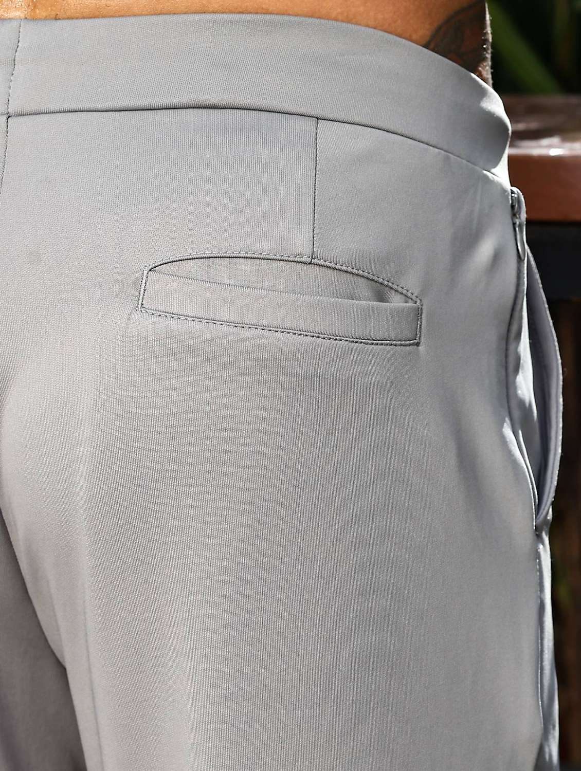 men solid mid rise full length track pant - 22156198 -  Standard Image - 6