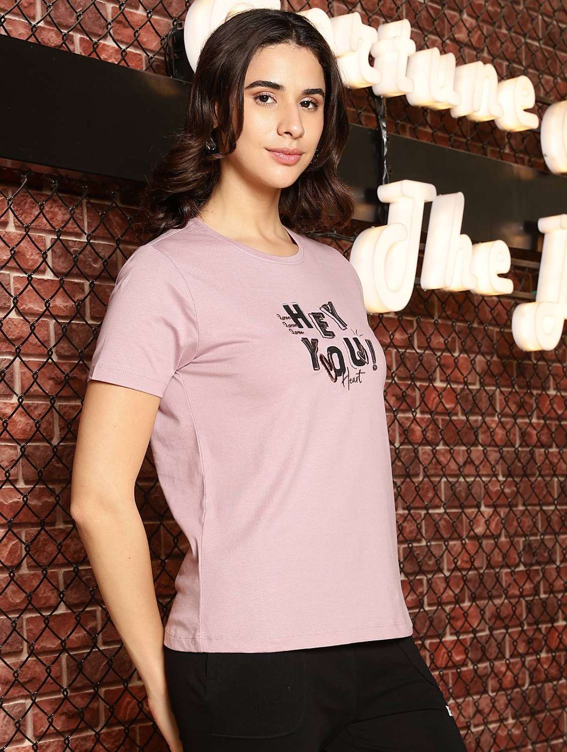 women printed short sleeve regular fit t-shirt - 22156201 -  Standard Image - 1