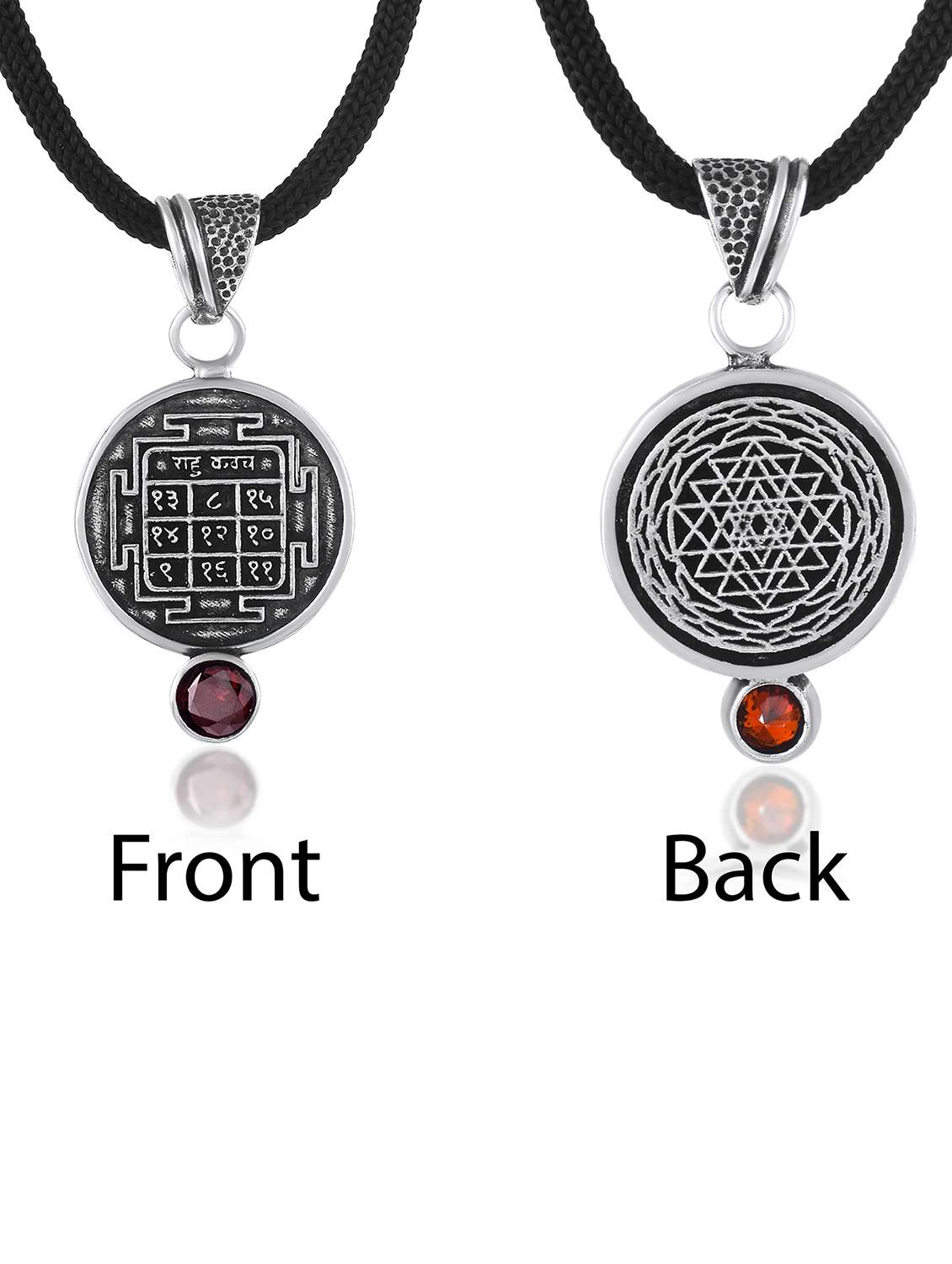 silver-plated brass pendant with gemstone - 22156206 -  Standard Image - 1