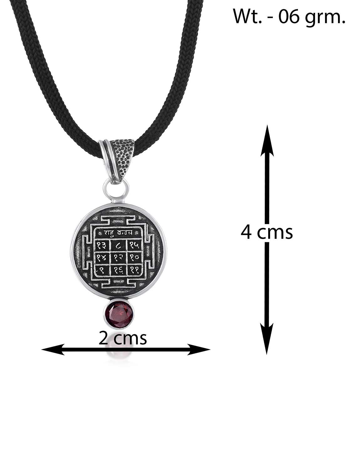 silver-plated brass pendant with gemstone - 22156206 -  Standard Image - 4