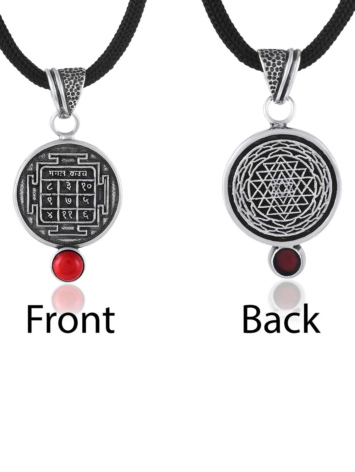 silver-plated brass pendant with gemstone - 22156348 -  Standard Image - 1