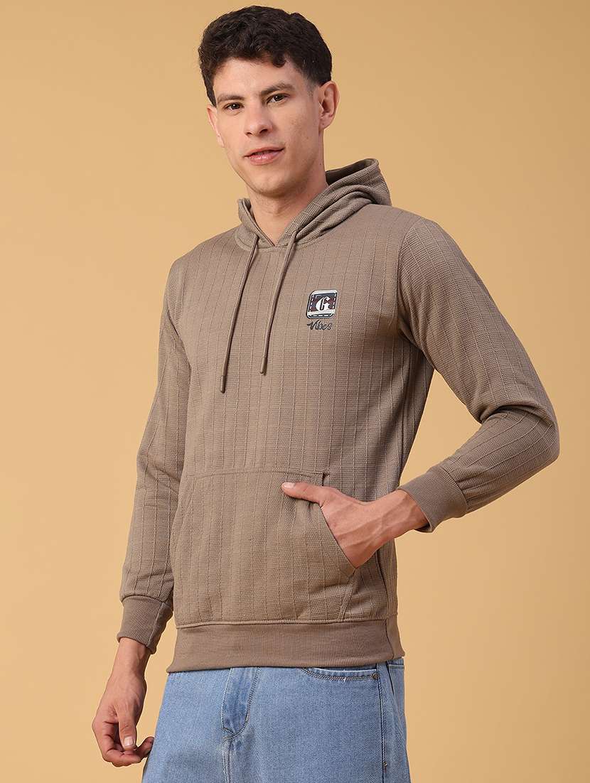 men self design long sleeve regular fit sweatshirt - 22156484 -  Standard Image - 1