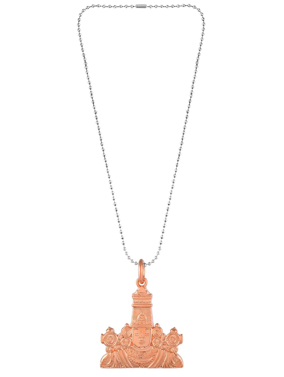 pure copper tirupati balaji lord venkateshwara pendant  - 22156779 -  Standard Image - 1