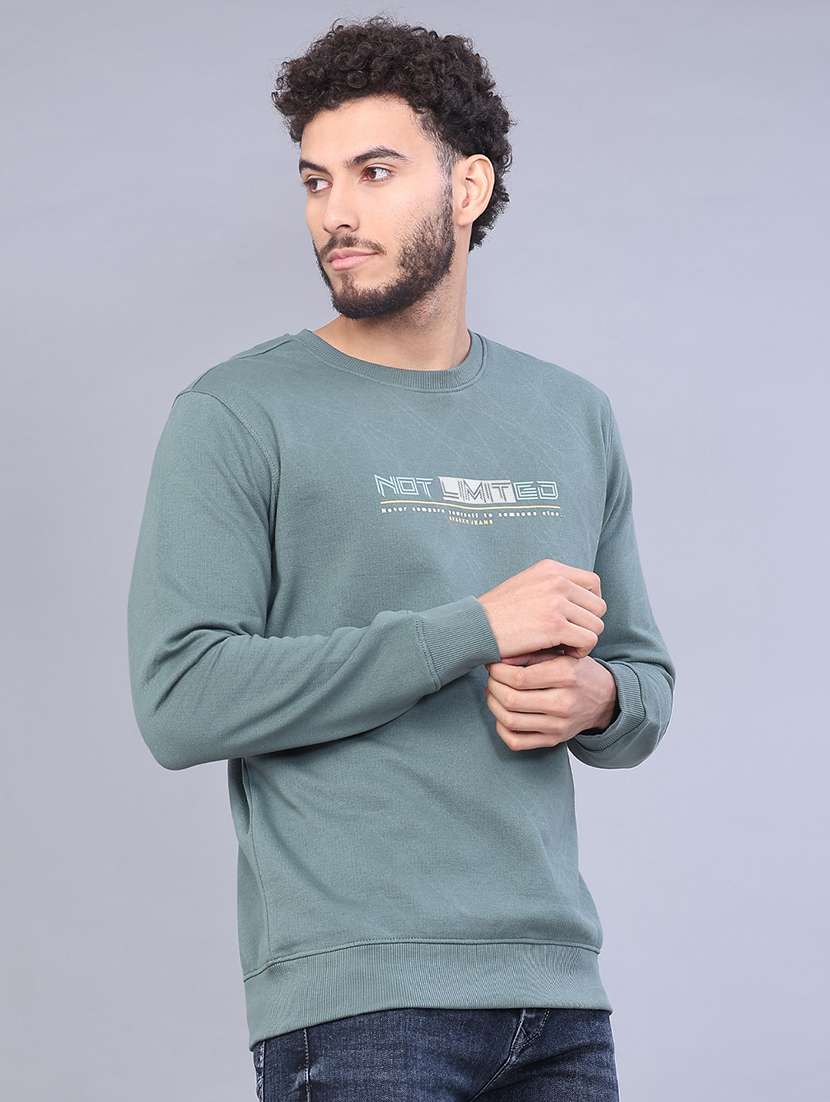 men printed long sleeve sweatshirt - 22156881 -  Standard Image - 1